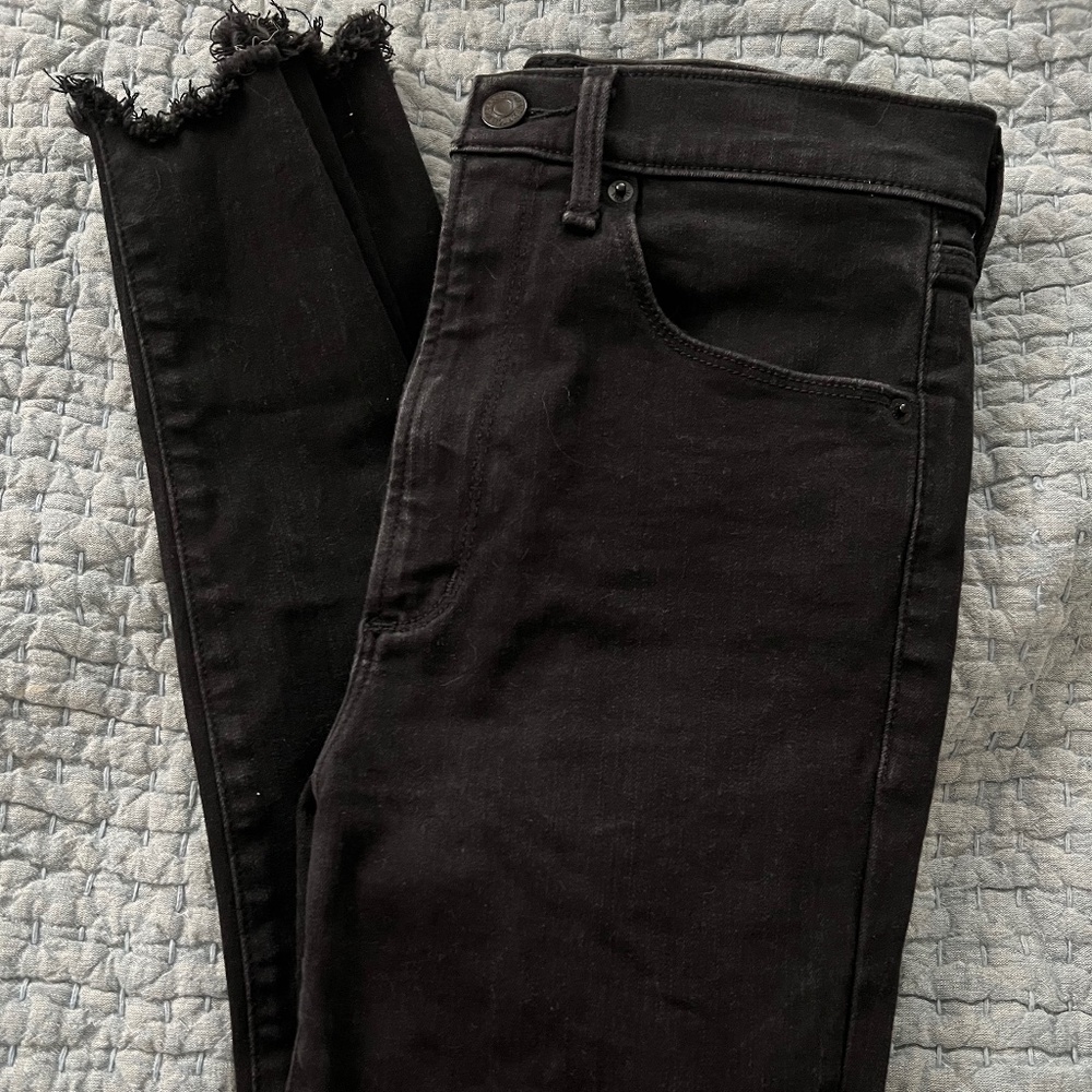 A&F black skinny jeans